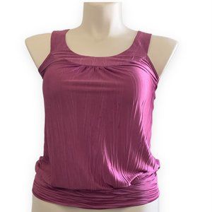 BCX | Hot Pink Tank Top or Blouse with Cut-Out Back | Sz S